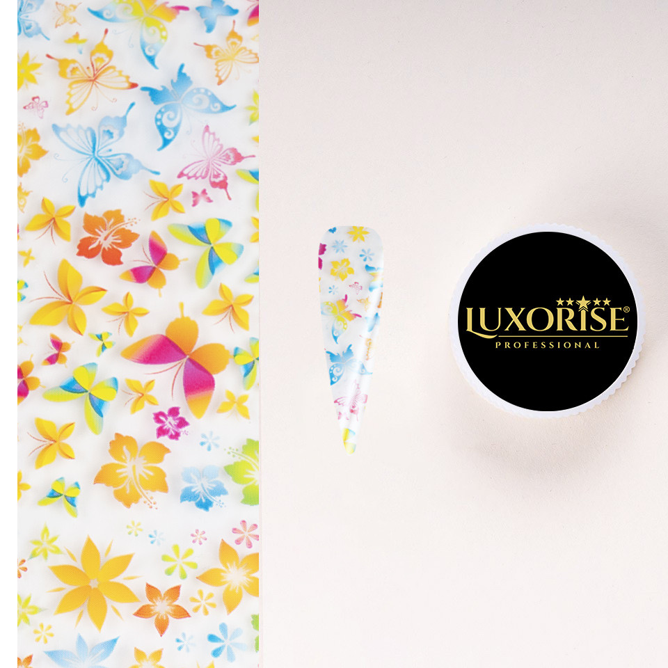 Folie de Transfer Unghii LUXORISE #16-1 Flower Mania cu Comanda Online