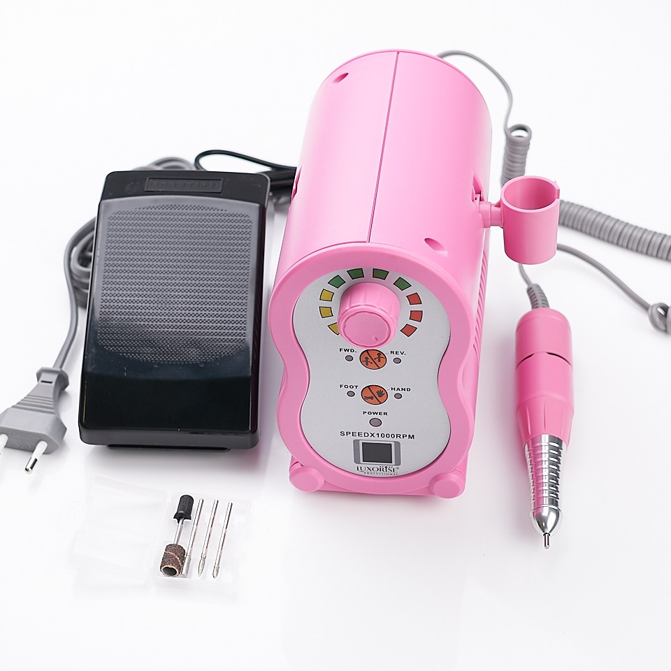 Freza electrica unghii X-PERT Ultra – LUXORISE Germania, 35.000 RPM, Pink cu Comanda Online