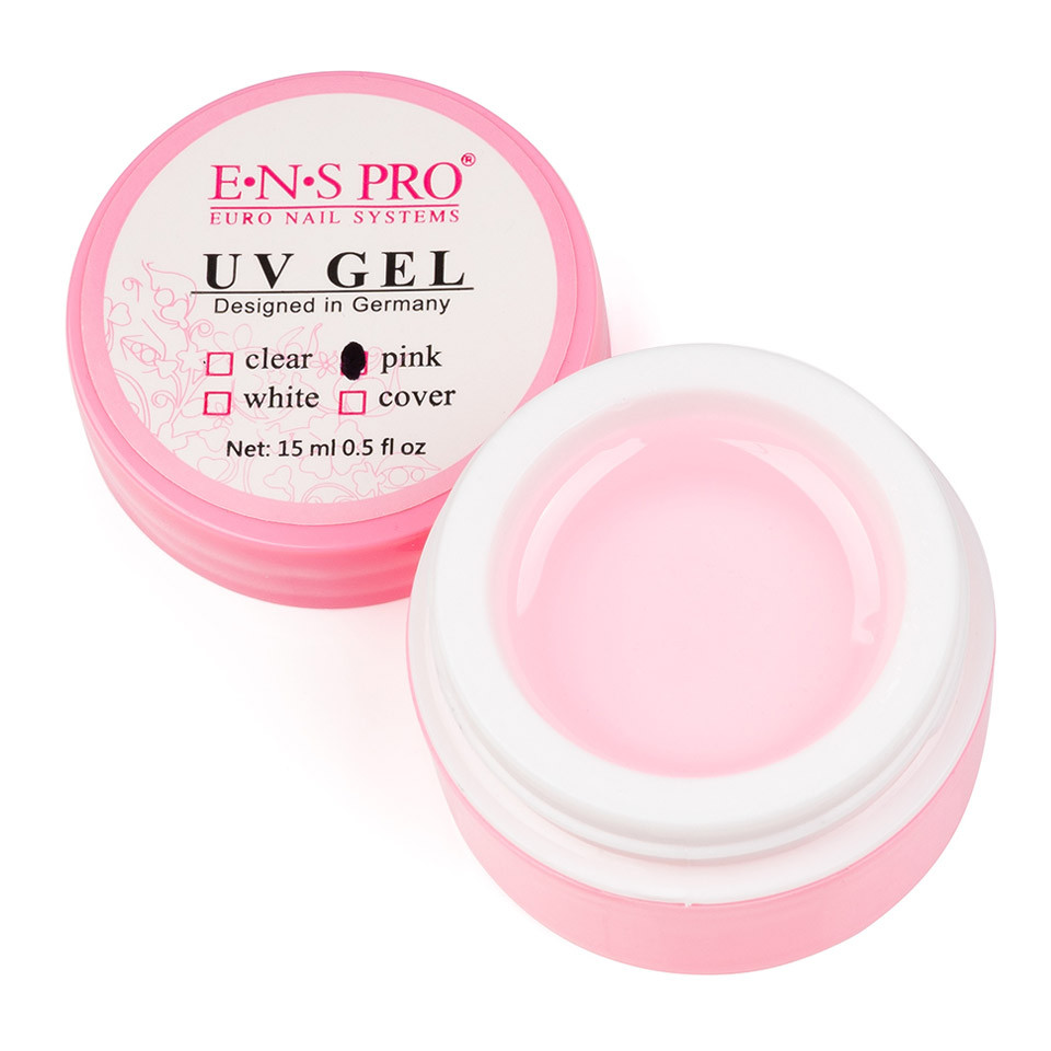 Gel Constructie Unghii UV ENS PRO 15 ml Pink – Roz Transparent cu Comanda Online