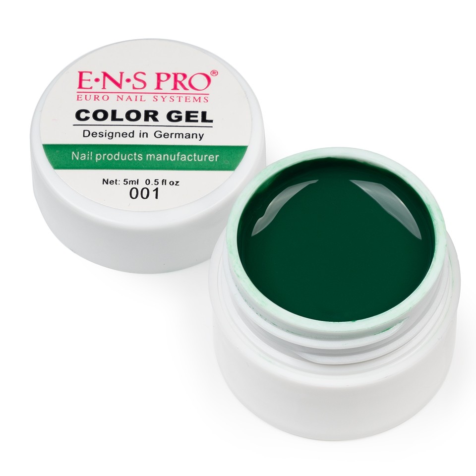 Gel UV Color ENS PRO #001 – Dark Green cu Comanda Online