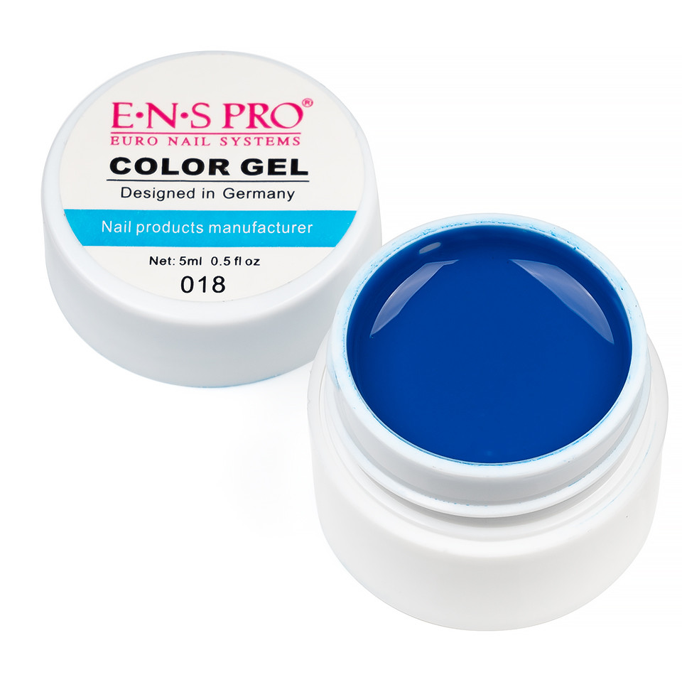 Gel UV Color ENS PRO Albastru #018 – Midnight Blue cu Comanda Online