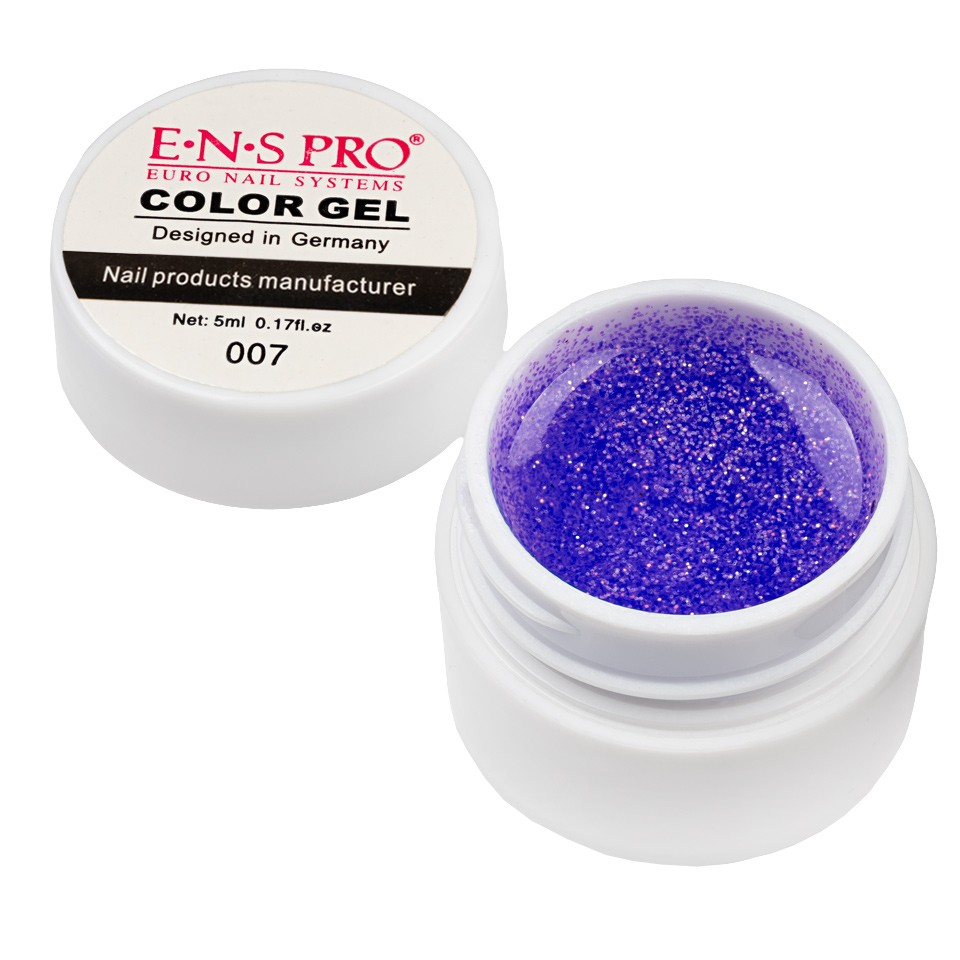 Gel UV Color cu Sclipici ENS PRO #007 – Purple Gem cu Comanda Online