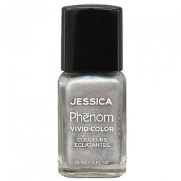 Lac de Unghii – Jessica Phenom Vivid Colour 043 Antique Silver, 15ml cu Comanda Online