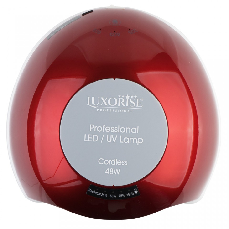 Lampa UV LED Portabila 48W cu ACUMULATOR + Ventilator, LUXORISE Germania – Culoare Rosu cu Comanda Online