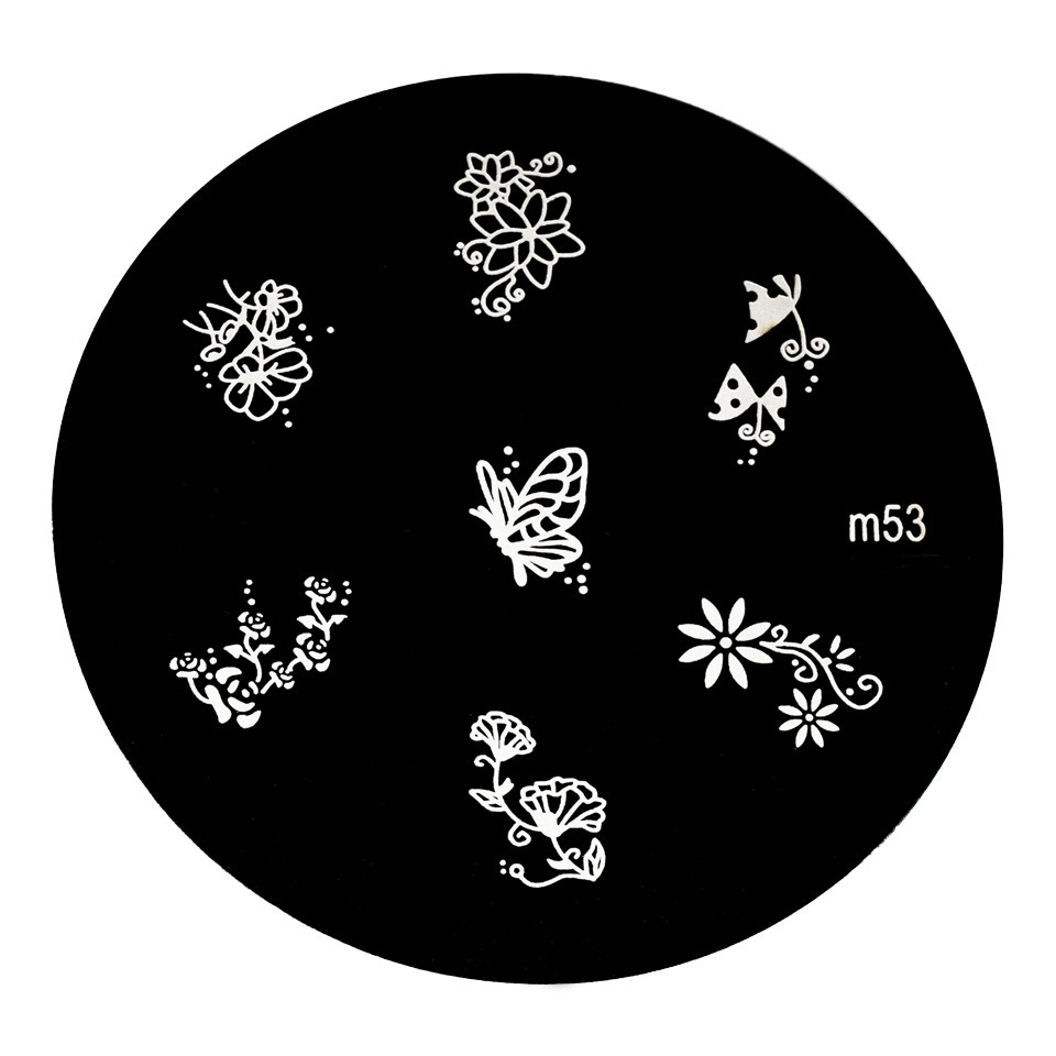 Matrita Metalica Stampila Unghii M53 – Nature cu Comanda Online