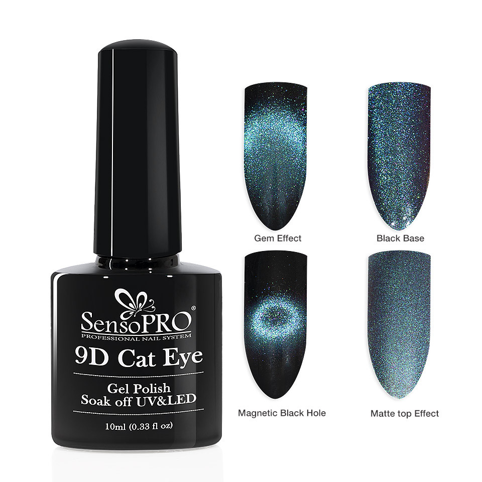 Oja Semipermanenta 9D Cat Eye #01 Apodis – SensoPRO 10 ml la Pret Avantajos