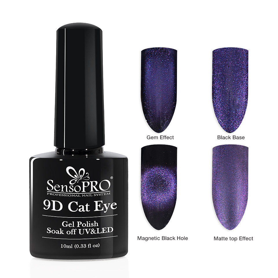 Oja Semipermanenta 9D Cat Eye #011 Antares – SensoPRO 10 ml la Pret Avantajos