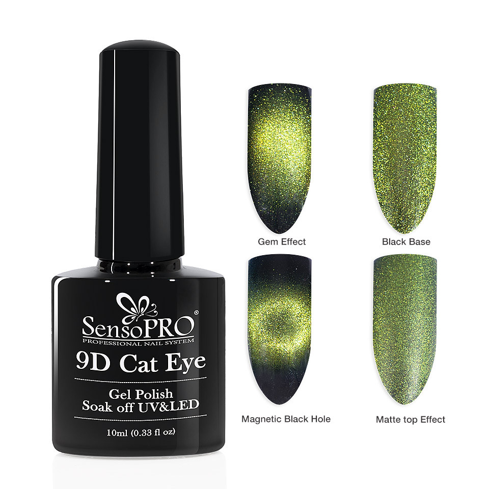 Oja Semipermanenta 9D Cat Eye #04 Rigel – SensoPRO 10 ml la Pret Avantajos