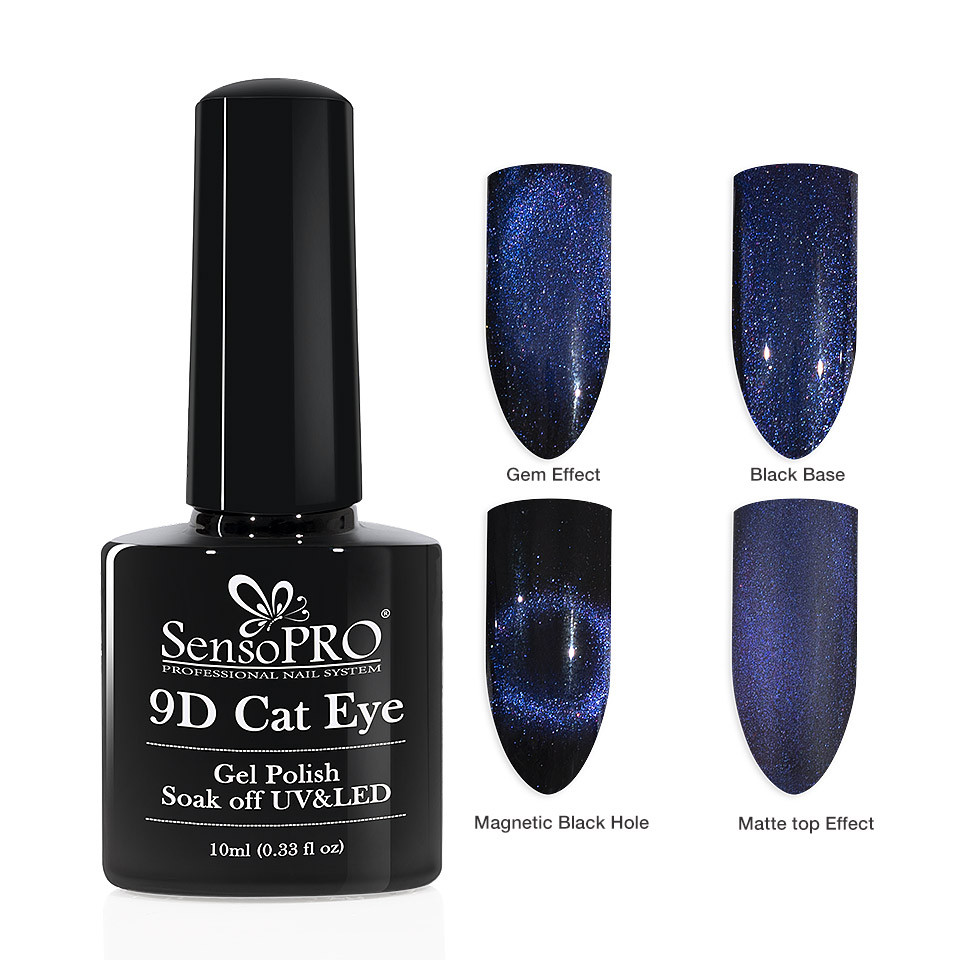 Oja Semipermanenta 9D Cat Eye #07 Deneb – SensoPRO 10 ml la Pret Avantajos