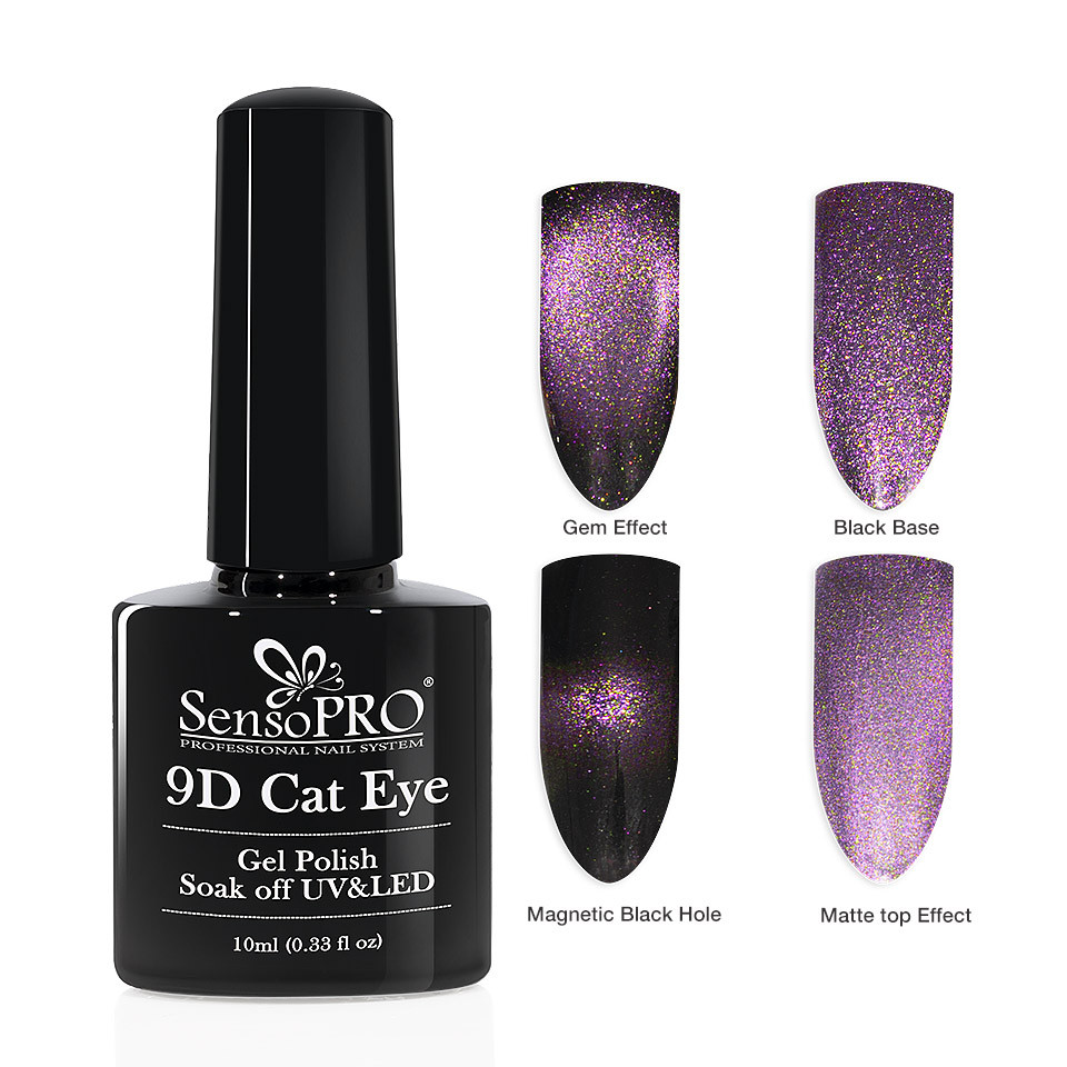 Oja Semipermanenta 9D Cat Eye #09 Eridani – SensoPRO 10 ml la Pret Avantajos