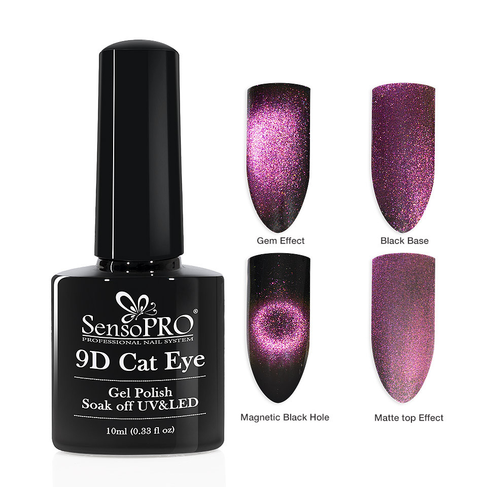 Oja Semipermanenta 9D Cat Eye #10 Cephi – SensoPRO 10 ml la Pret Avantajos