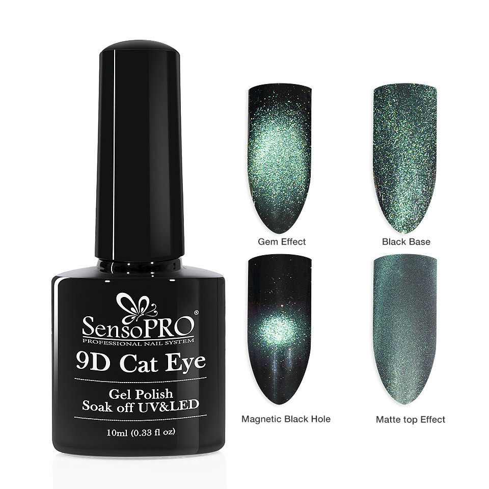 Oja Semipermanenta 9D Cat Eye #15 Velorum – SensoPRO 10 ml la Pret Avantajos