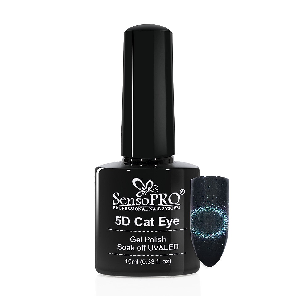 Oja Semipermanenta Cat Eye Gel 5D SensoPRO 10ml, #05 Milky Way la Pret Avantajos
