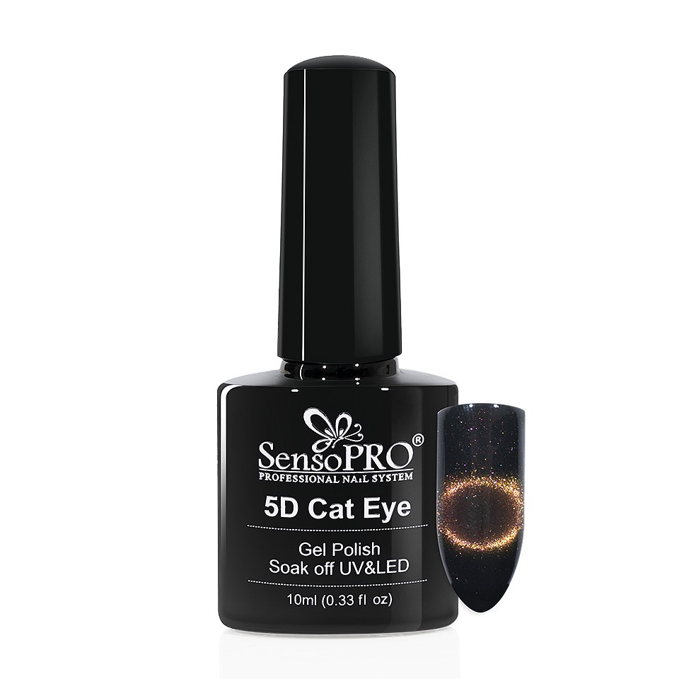 Oja Semipermanenta Cat Eye Gel 5D SensoPRO 10ml, #14 Solar la Pret Avantajos