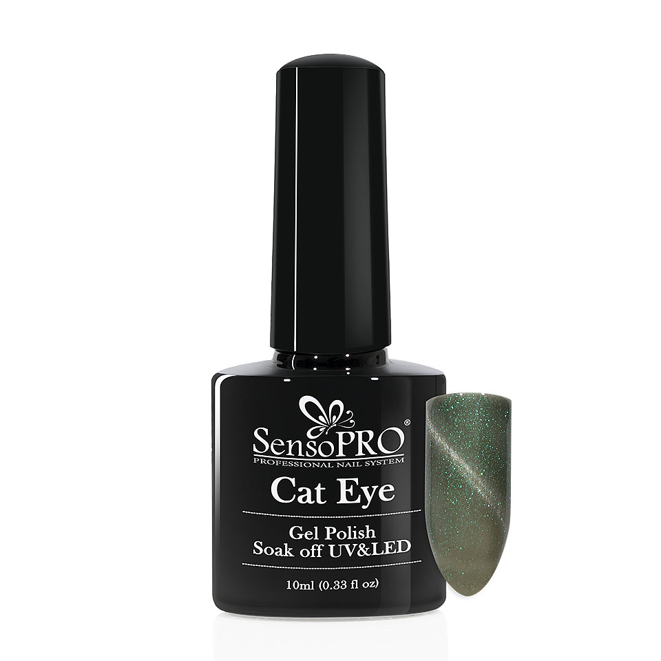 Oja Semipermanenta Cat Eye SensoPRO 10ml – #033 Fairy Green la Pret Avantajos