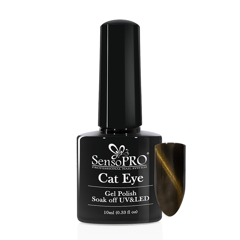 Oja Semipermanenta Cat Eye SensoPRO 10ml – #034 Gold Dust la Pret Avantajos