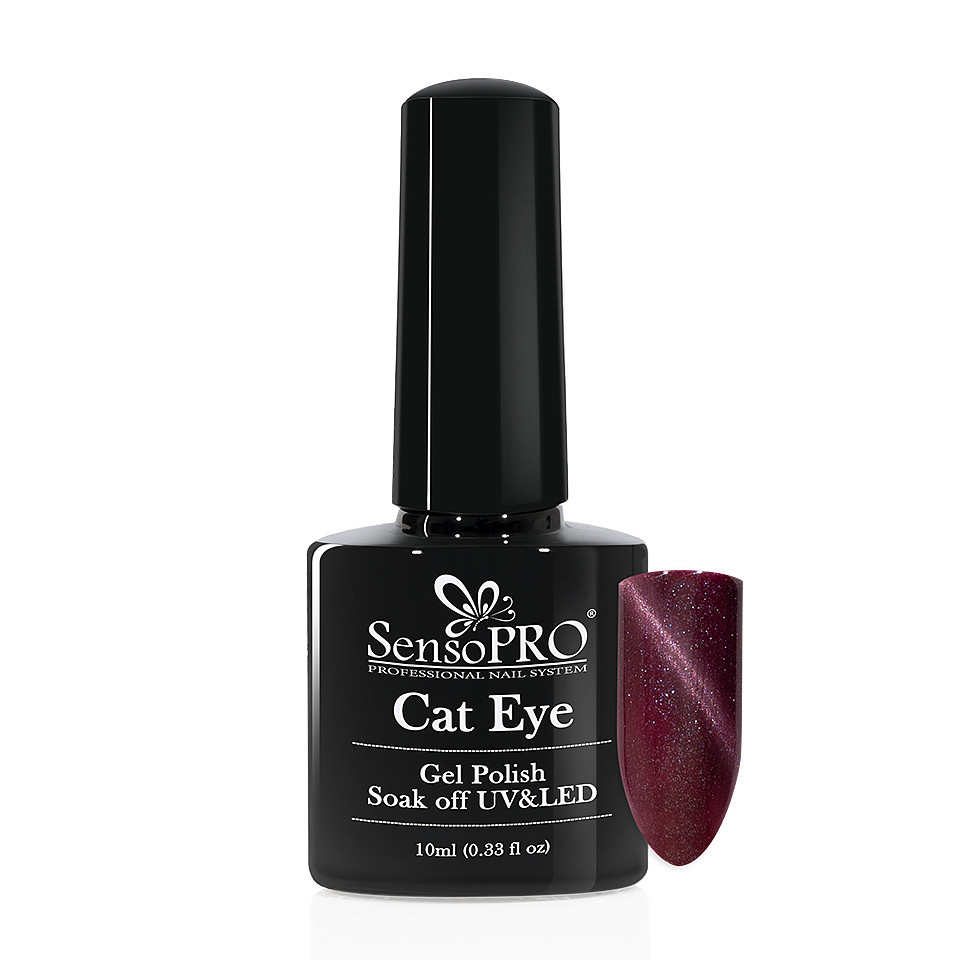 Oja Semipermanenta Cat Eye SensoPRO 10ml – #037 Precious Purple la Pret Avantajos