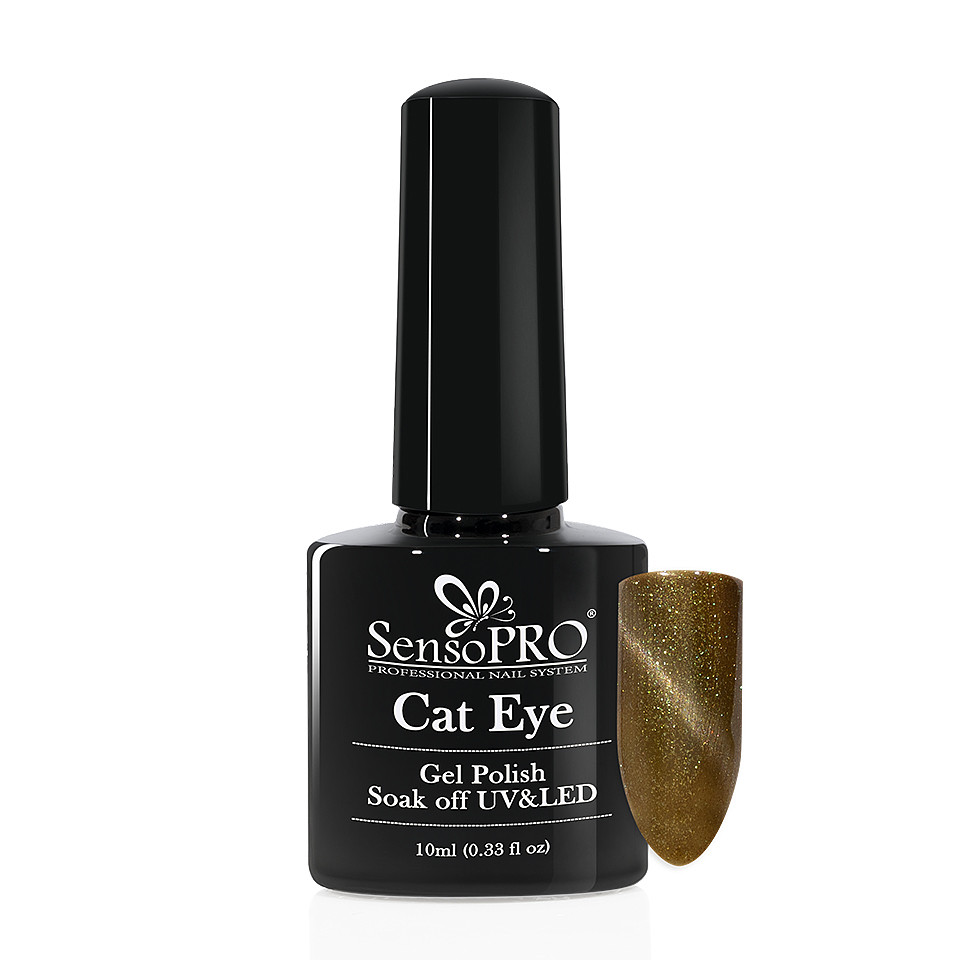Oja Semipermanenta Cat Eye SensoPRO 10ml – #038 Green Time la Pret Avantajos