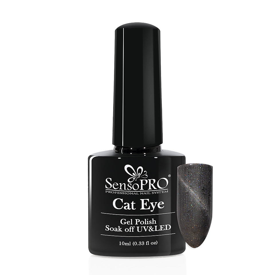 Oja Semipermanenta Cat Eye SensoPRO 10ml – #041 Intense Grey la Pret Avantajos