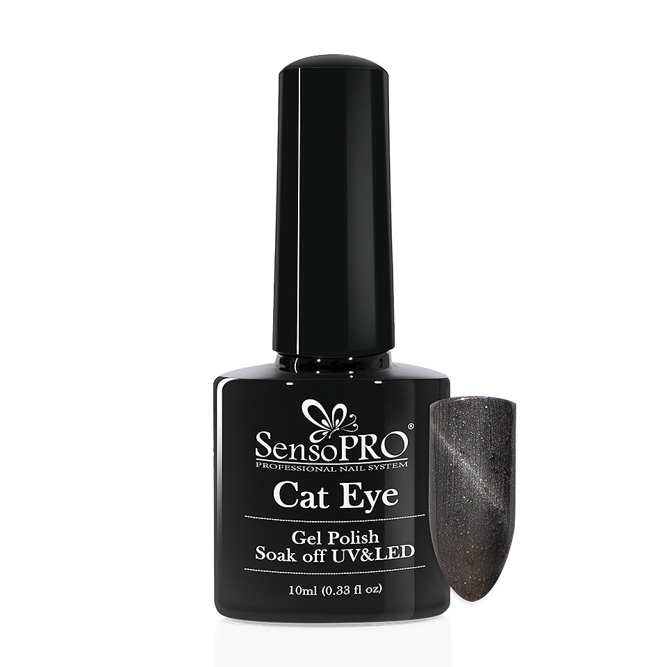 Oja Semipermanenta Cat Eye SensoPRO 10ml - #041 Intense Grey la pret avantajos