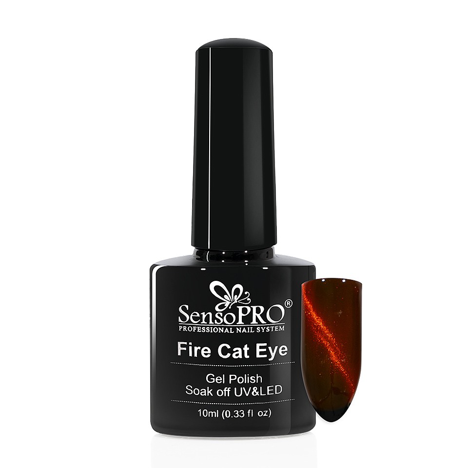 Oja Semipermanenta Fire Cat Eye SensoPRO 10 ml, #01 la Pret Avantajos