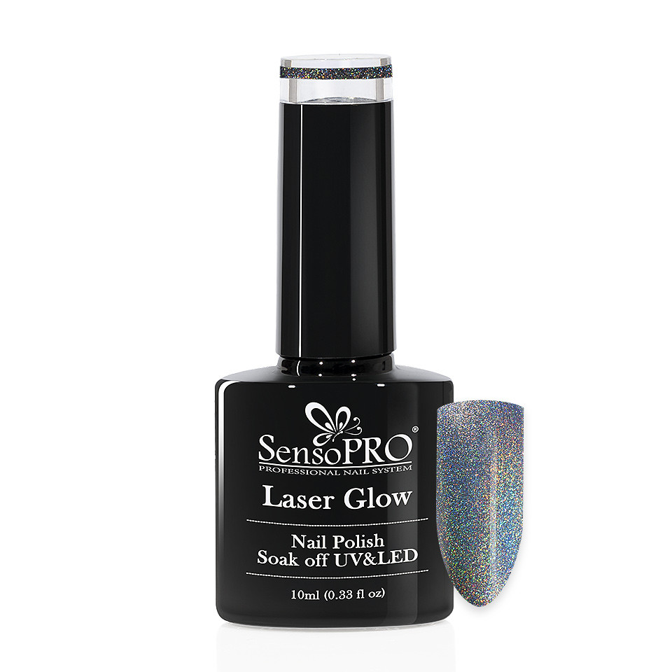 Oja Semipermanenta Holografica Laser Glow SensoPRO 10 ml, #023 Stardust la Pret Avantajos