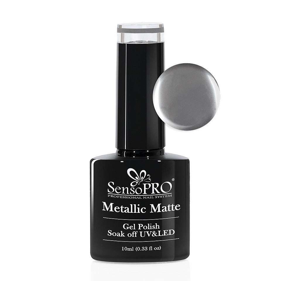 Oja Semipermanenta Metallic Matte SensoPRO 10ml #01 Mirror Nails la Pret Avantajos