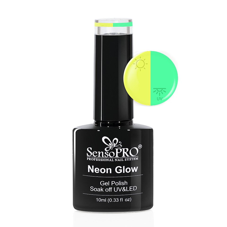 Oja Semipermanenta Neon Glow SensoPRO 10ml #01 Delicious Lime la Pret Avantajos