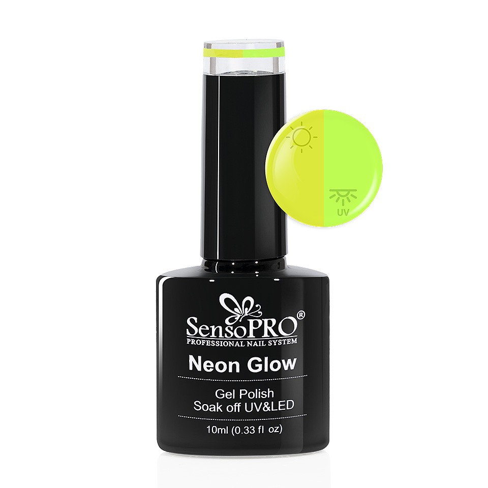 Oja Semipermanenta Neon Glow SensoPRO 10ml #13 Delicious Lemon la Pret Avantajos