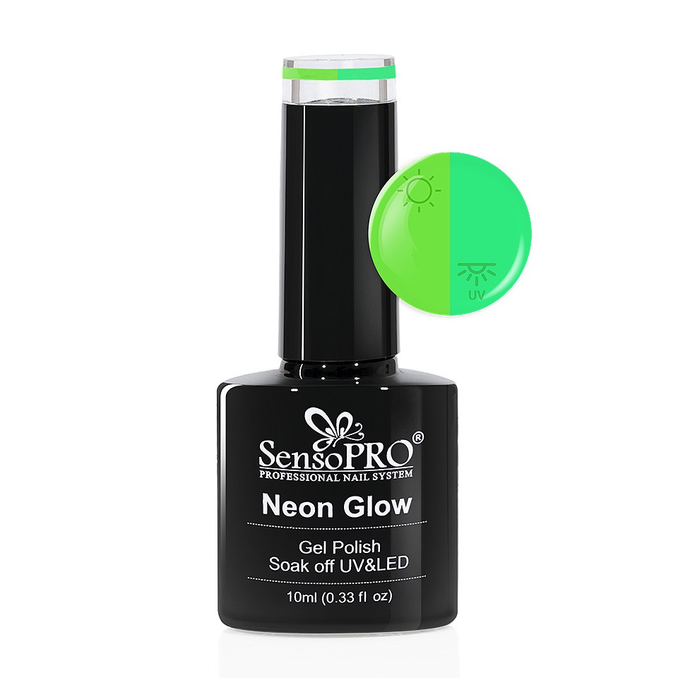 Oja Semipermanenta Neon Glow SensoPRO 10ml #20 Delicious Apple la Pret Avantajos