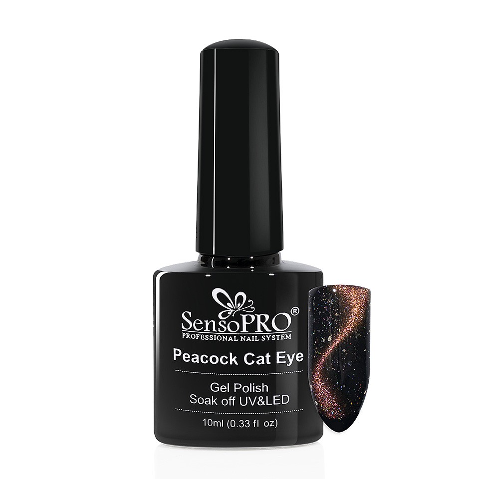Oja Semipermanenta Peacock Cat Eye SensoPRO 10 ml, #02 la Pret Avantajos