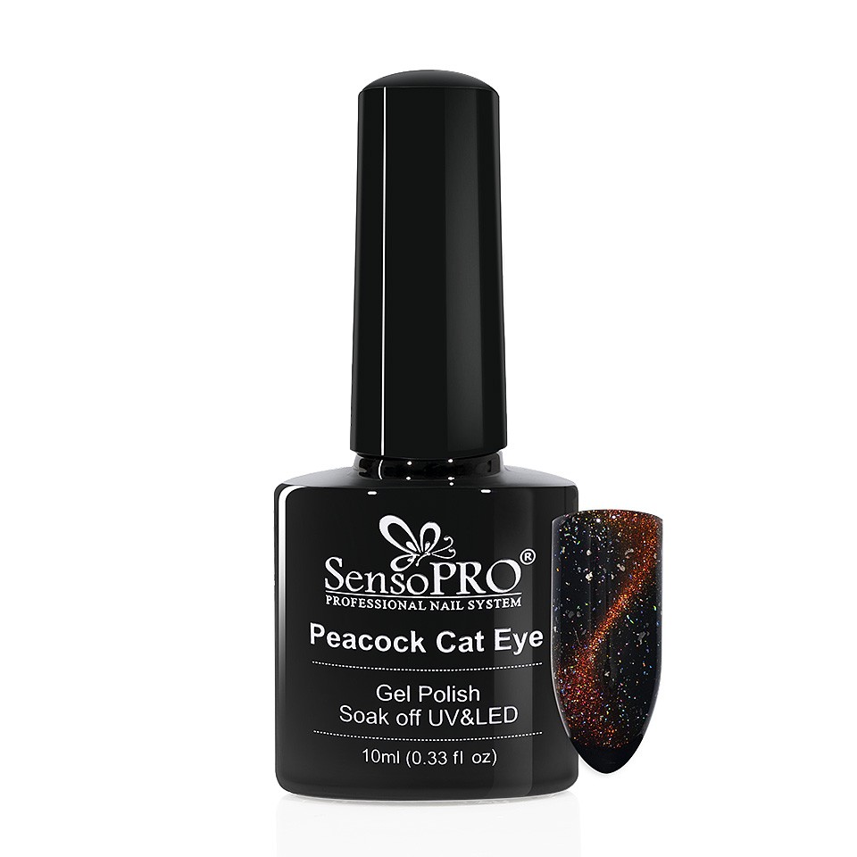 Oja Semipermanenta Peacock Cat Eye SensoPRO 10 ml, #04 la Pret Avantajos