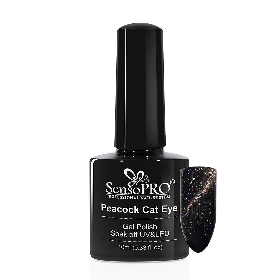 Oja Semipermanenta Peacock Cat Eye SensoPRO 10 ml, #08 la Pret Avantajos