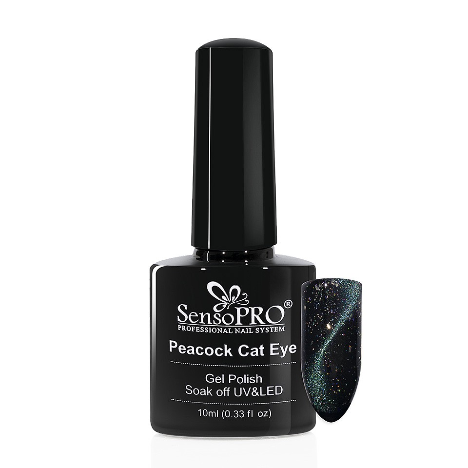 Oja Semipermanenta Peacock Cat Eye SensoPRO 10 ml, #10 la Pret Avantajos