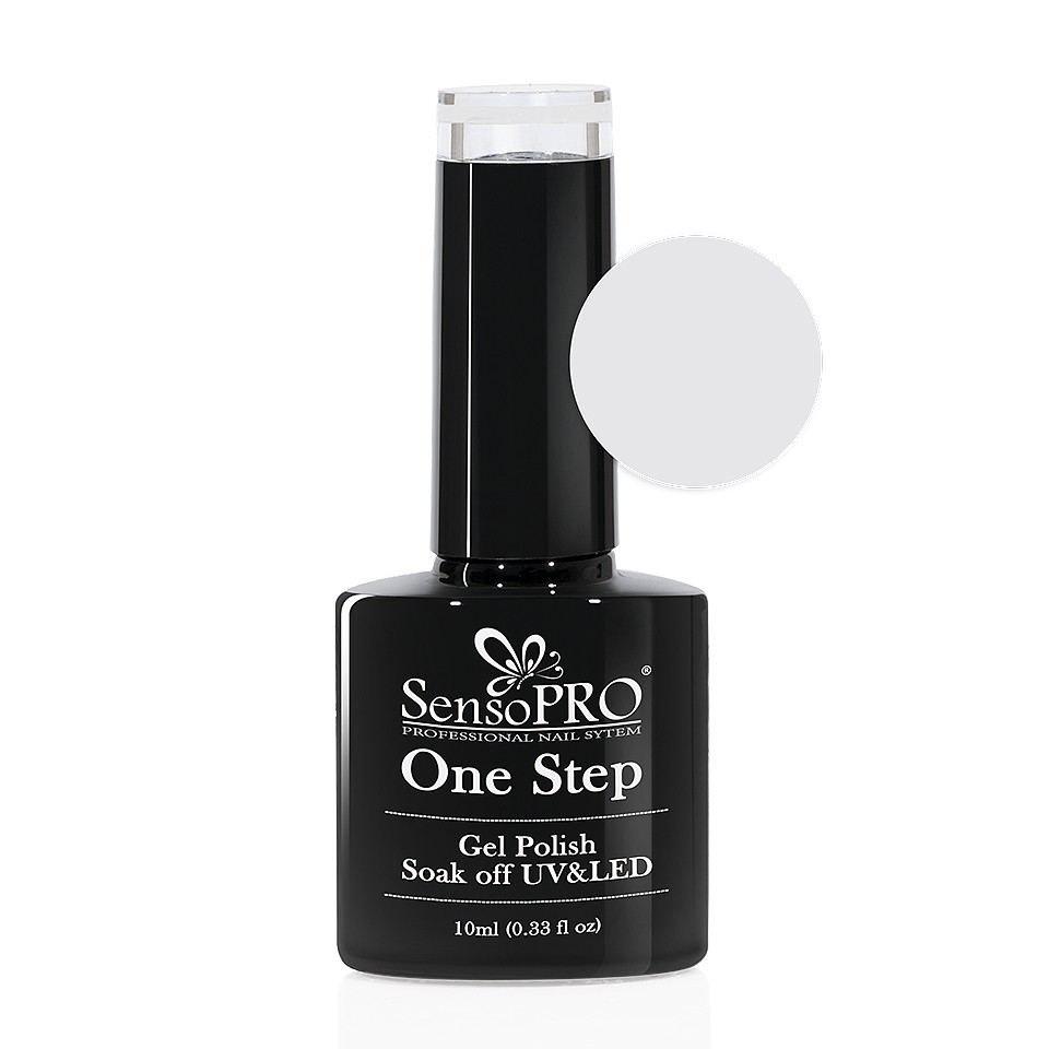 Oja Semipermanenta SensoPRO One Step 10ml culoare Alb – 002 Snow la Pret Avantajos