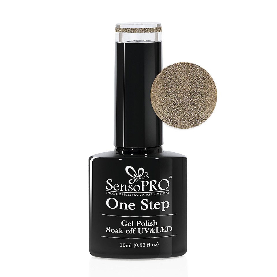 Oja Semipermanenta SensoPRO One Step 10ml culoare Alb – 022 Shimmer Chic la Pret Avantajos