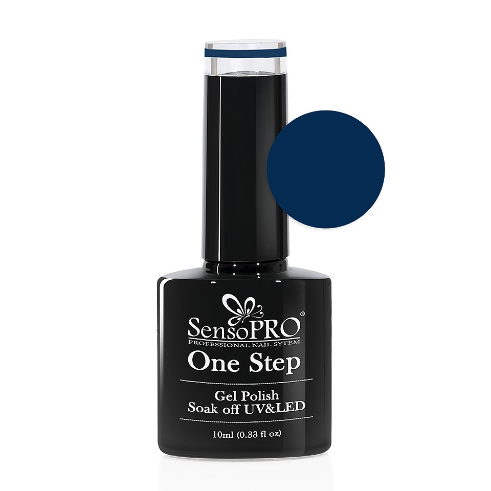 Oja Semipermanenta SensoPRO One Step 10ml culoare Albastru - 034 Dark Blue la pret avantajos