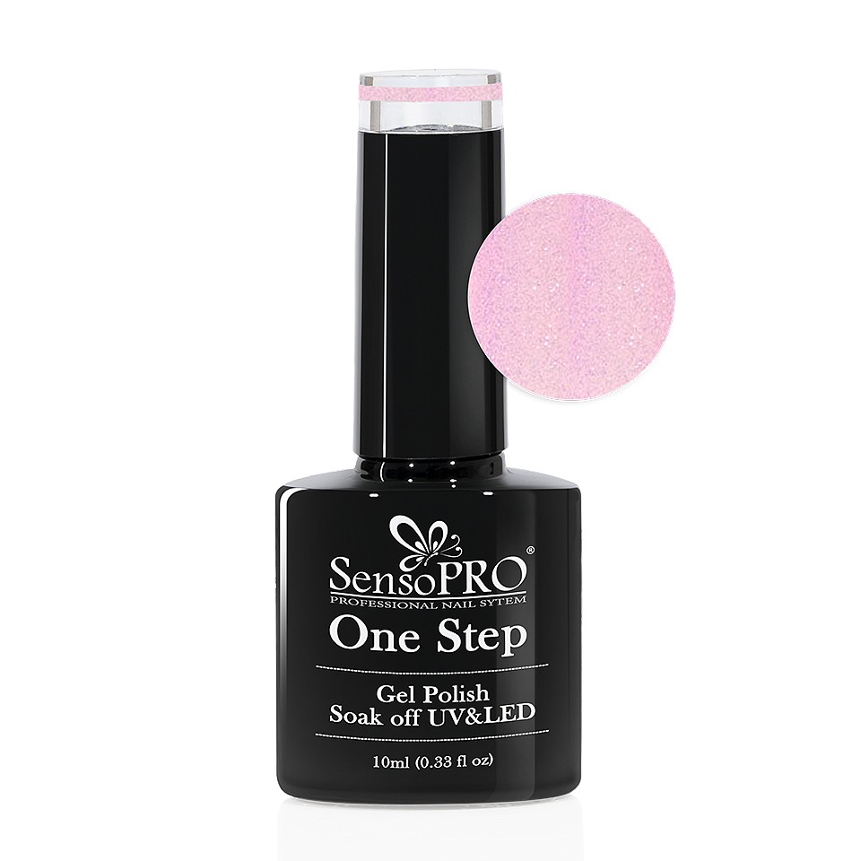 Oja Semipermanenta SensoPRO One Step 10ml culoare Roz – 017 Sparkle Bubble la Pret Avantajos