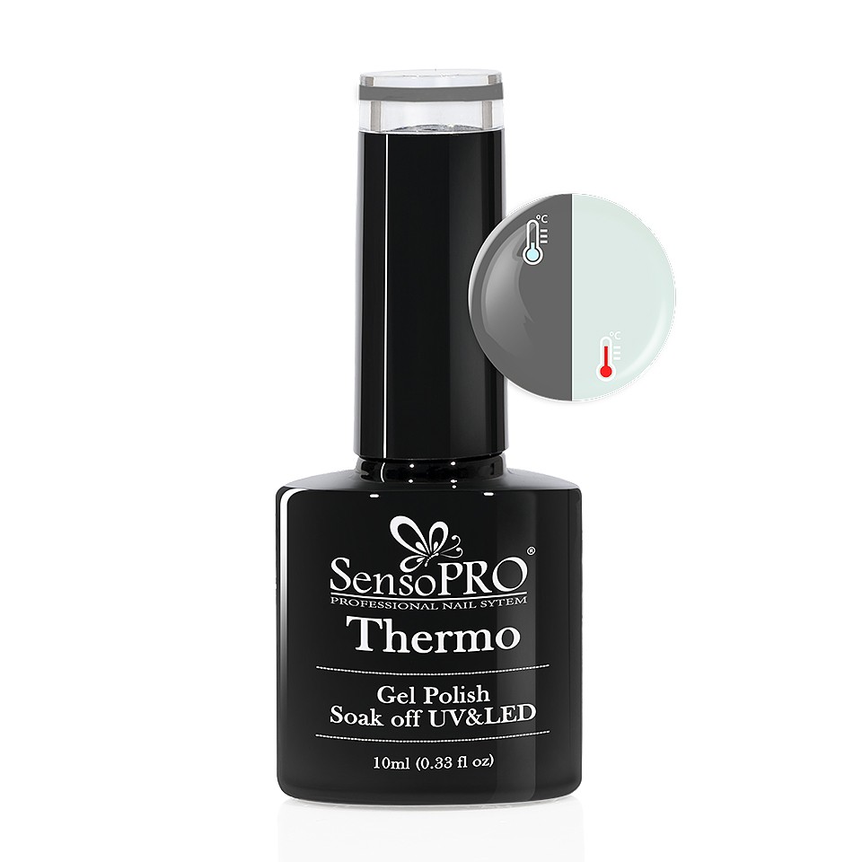 Oja Semipermanenta Termica SensoPRO 10ml – #034 Chic Grey la Pret Avantajos