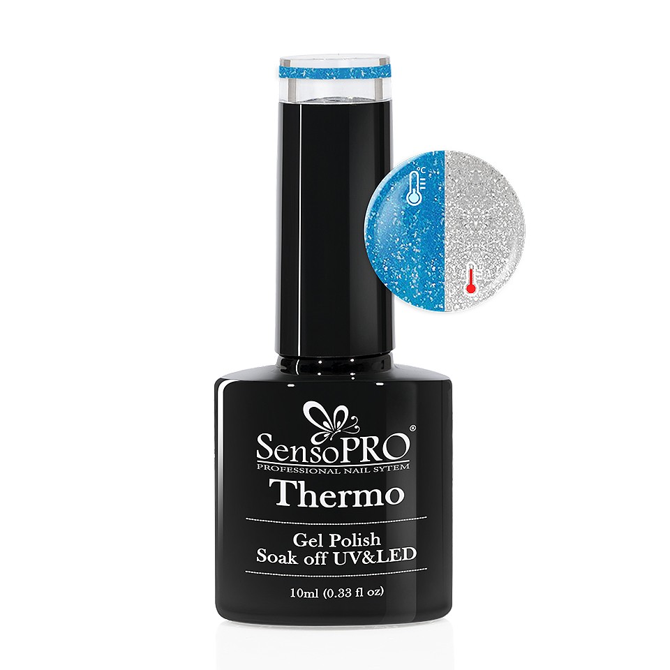 Oja Semipermanenta Termica SensoPRO 10ml – #035 Electric Blue la Pret Avantajos