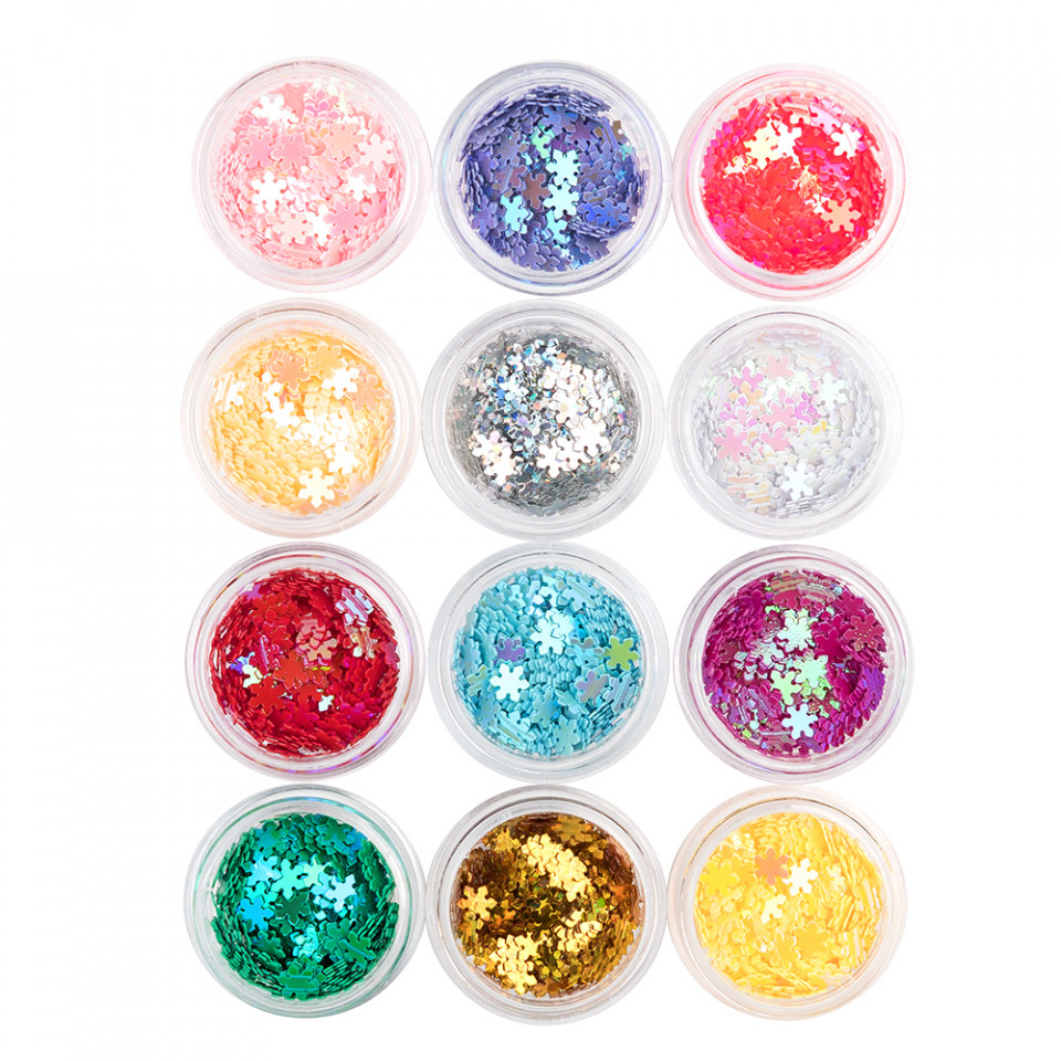 Paiete Unghii Model Fairy Stars – Set 12 Bucati cu Comanda Online