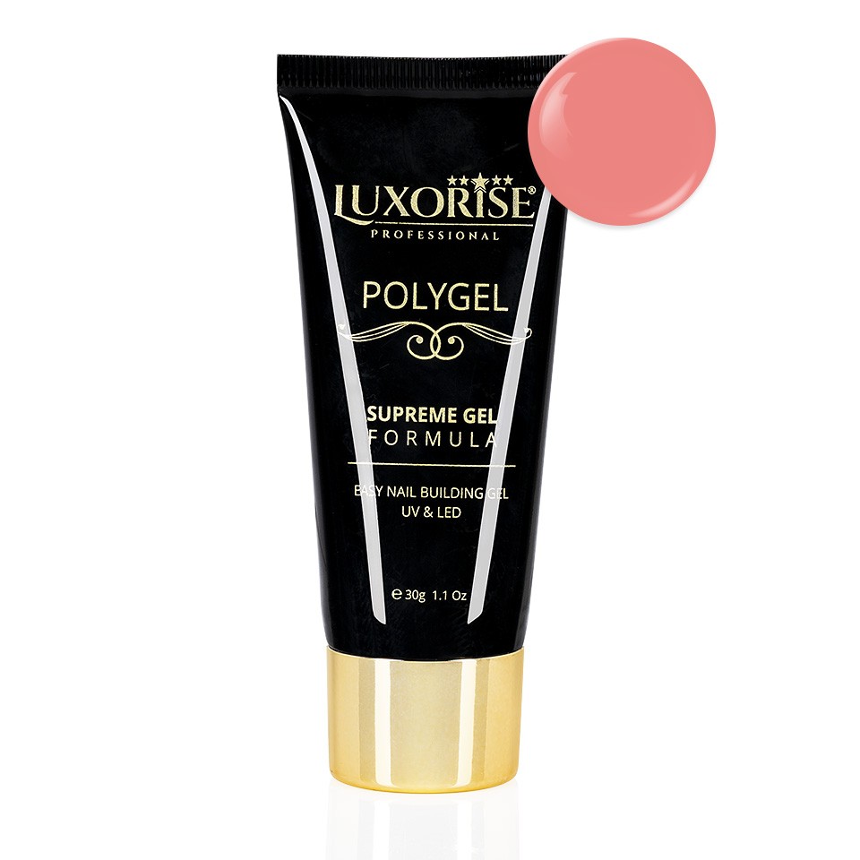 Polygel Supreme Gel LUXORISE, Peachy Pink LX013 cu Comanda Online