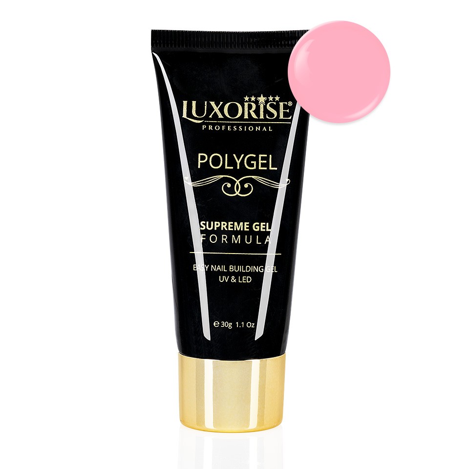 Polygel Supreme Gel LUXORISE, Soft Pink LX008 cu Comanda Online