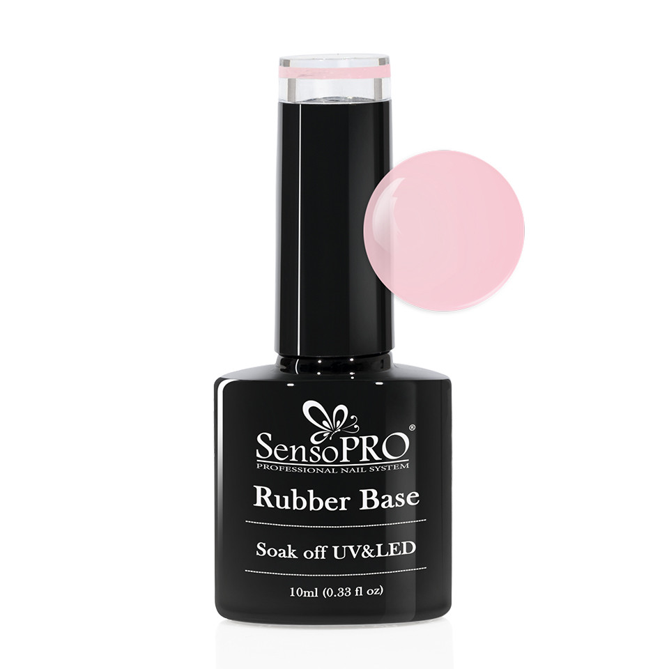 Rubber Base Gel SensoPRO Italia 10ml, #14 Petal Pink cu Comanda Online