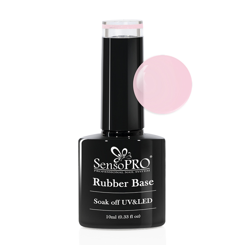 Rubber Base Gel SensoPRO Italia 10ml, #20 Graceful Pink cu Comanda Online