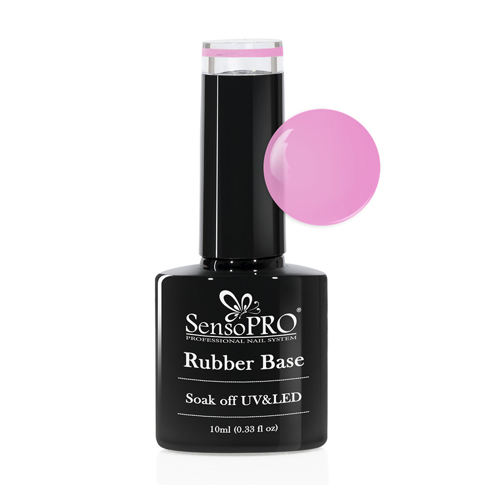 Rubber Base Gel SensoPRO Italia 10ml, #33 Candy Pink cu Comanda Online