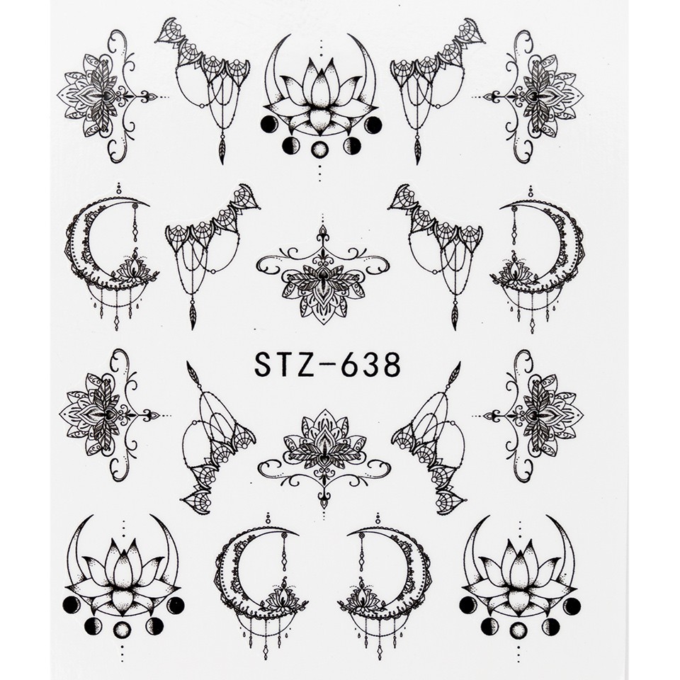 Tatuaj unghii STZ-638 abstract cu Comanda Online
