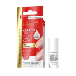 Tratament pentru unghii, Eveline Cosmetics, Nail Therapy Keratin Pro, 5 ml cu Comanda Online